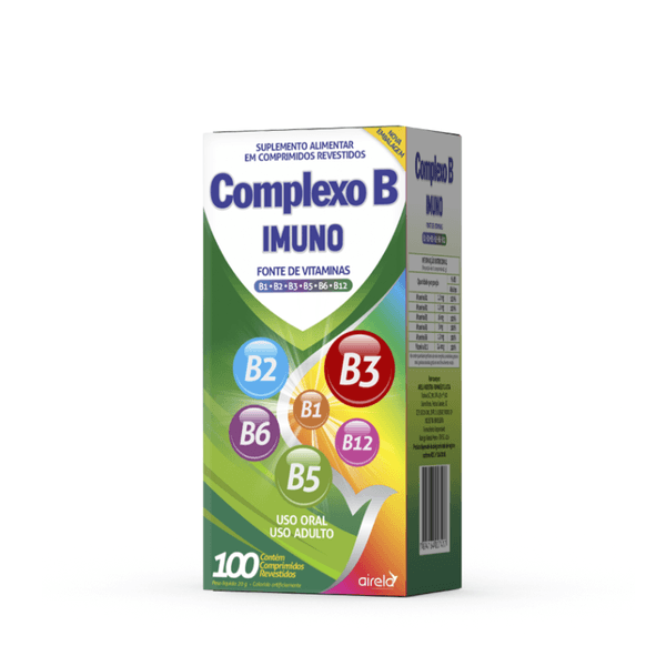 Suplemento Alimentar Airela Complexo B Imuno 100 comprimidos